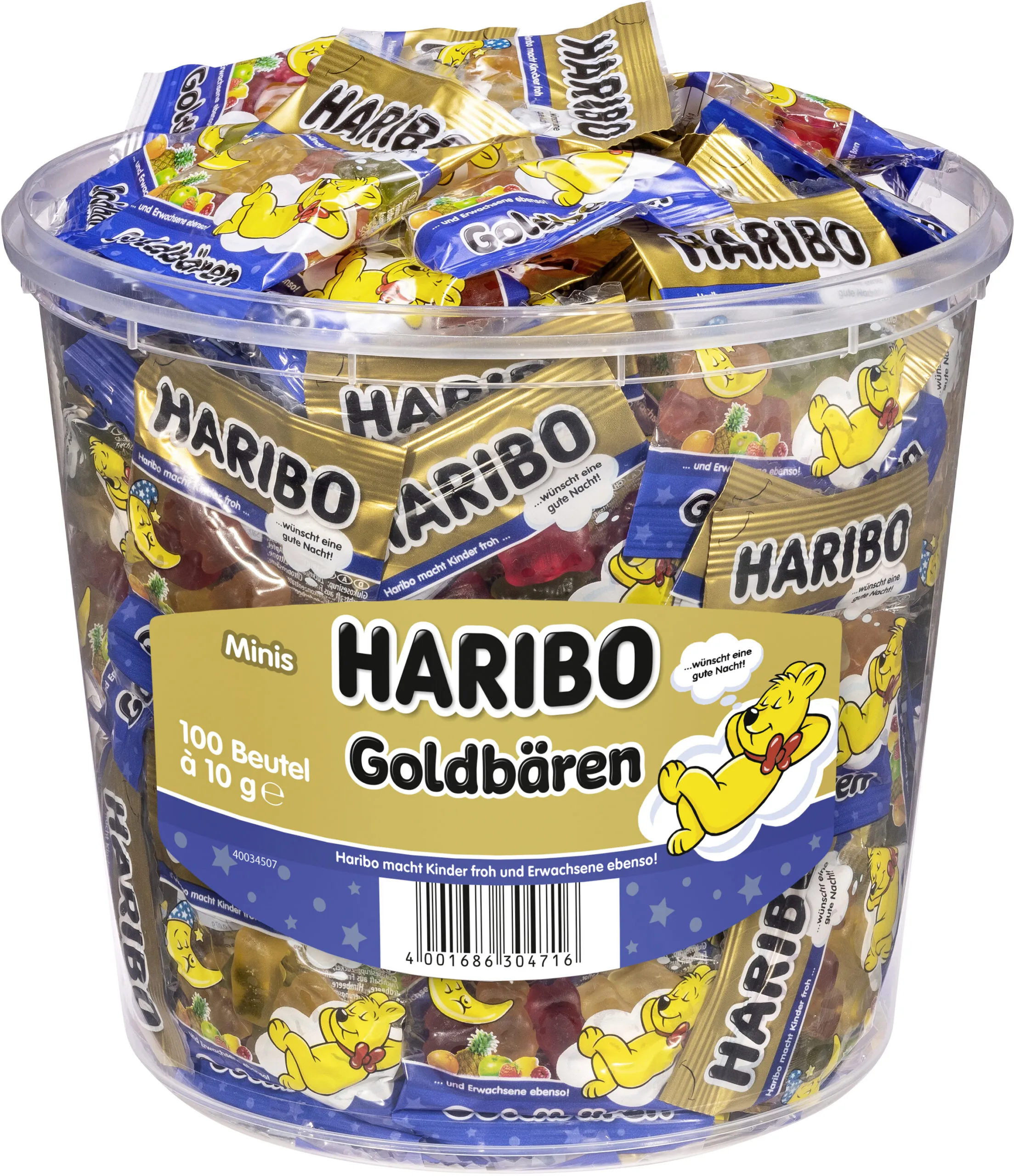 Haribo Gute Nacht Goldbären 100 Mini-Beutel